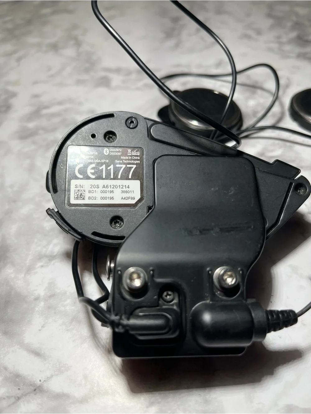 Sena Bluetooth Motorcycle Communicator - Black/Silver